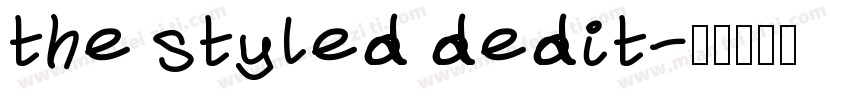 the styled dedit字体转换